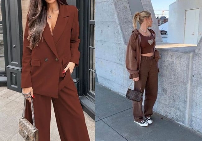 Quần nâu phối áo màu gì?