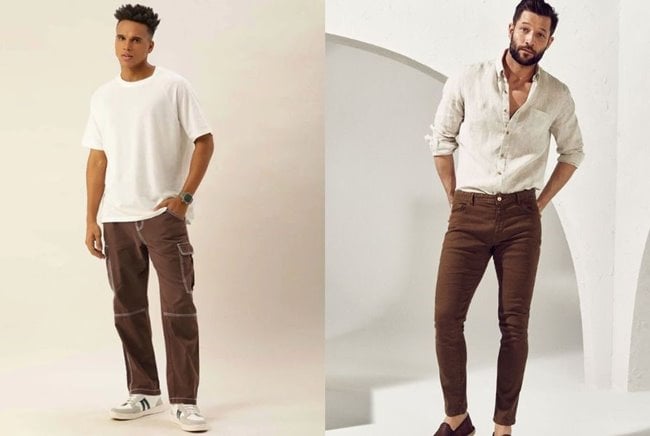 Quần nâu phối áo màu gì?