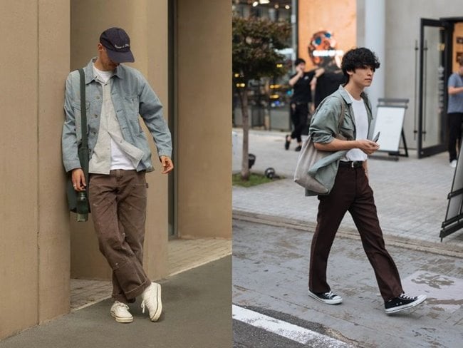 Quần nâu phối áo màu gì?