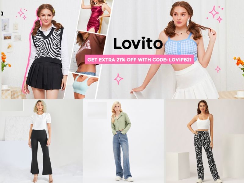 Các mẫu quần ống loe của thương hiệu Lovito