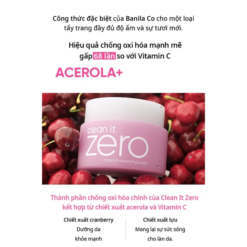 Sáp Tẩy Trang Banila Co Clean It Zero Cleansing Balm 100ml