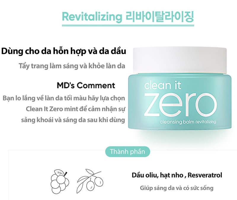 Sáp Tẩy Trang Banila Co Clean It Zero Cleansing Balm 100ml