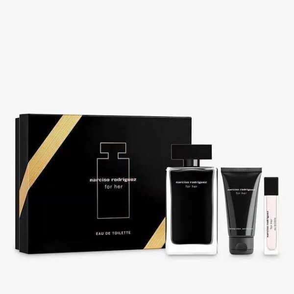 Set Nước Hoa Nữ Narciso Rodriguez For Her EDT (100ml + Mini 10ml + Body Lotion 50ml)