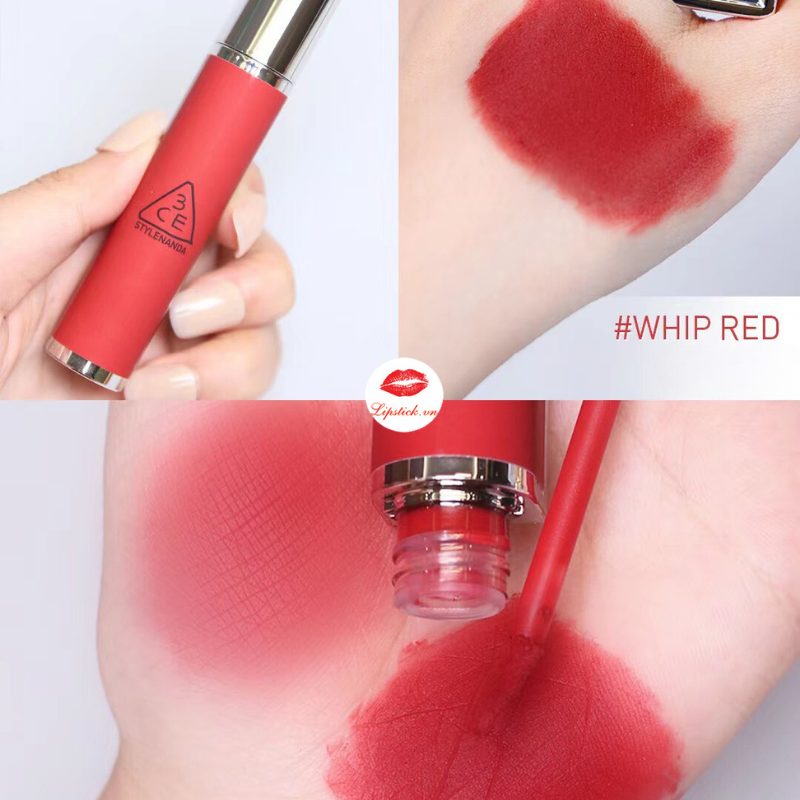 3ce whip red màu đỏ gạch