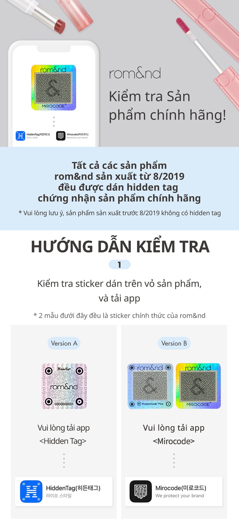 Son Tint Bóng Romand Hàn Quốc Lâu Trôi, Căng Mọng Đôi Môi Glasting Water Gloss 4.3g
