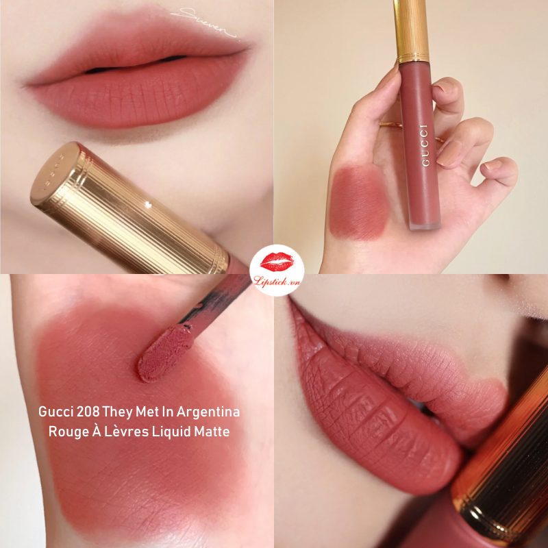 gucci liquid matte 208