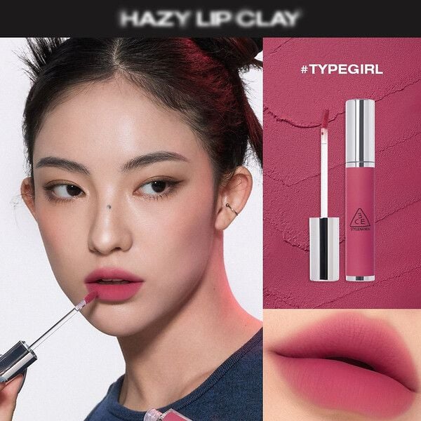 3CE Hazy Lip Clay Typegirl cho vẻ đẹp thu hút