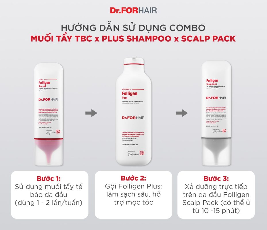 Muối tẩy tế bào chết da đầu Dr.FORHAIR Sea Salt Scaler 300g