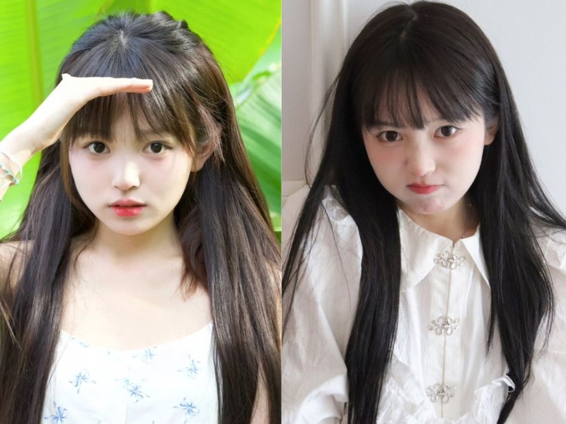 tóc dài mái bằng cho bé gái