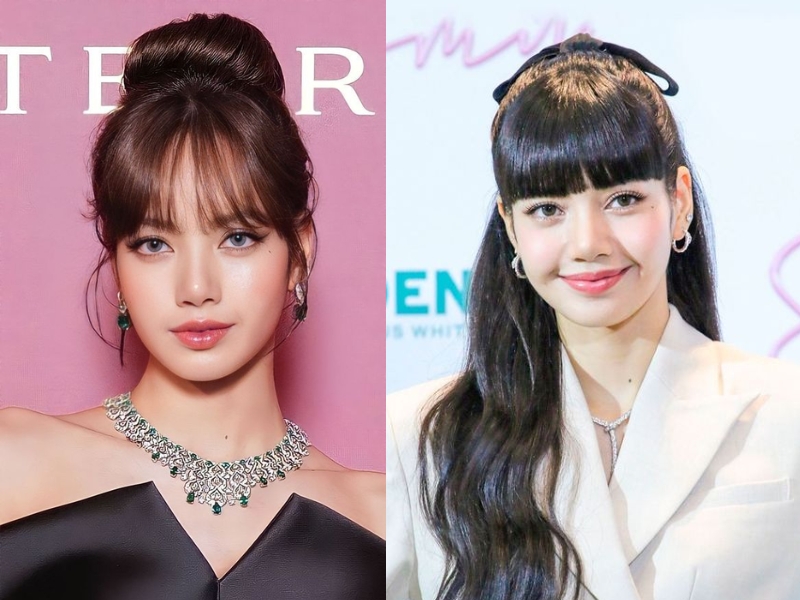 tóc mái bằng giống Lisa