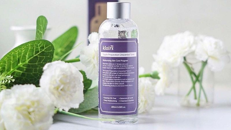 Toner Klairs Supple Preparation Unscented không có mùi hương liệu