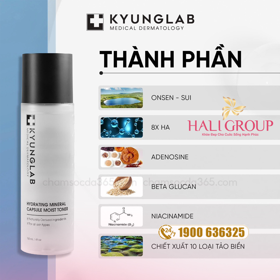 thành phần Toner KyungLab Hydrating Mineral Capsule Moist Toner