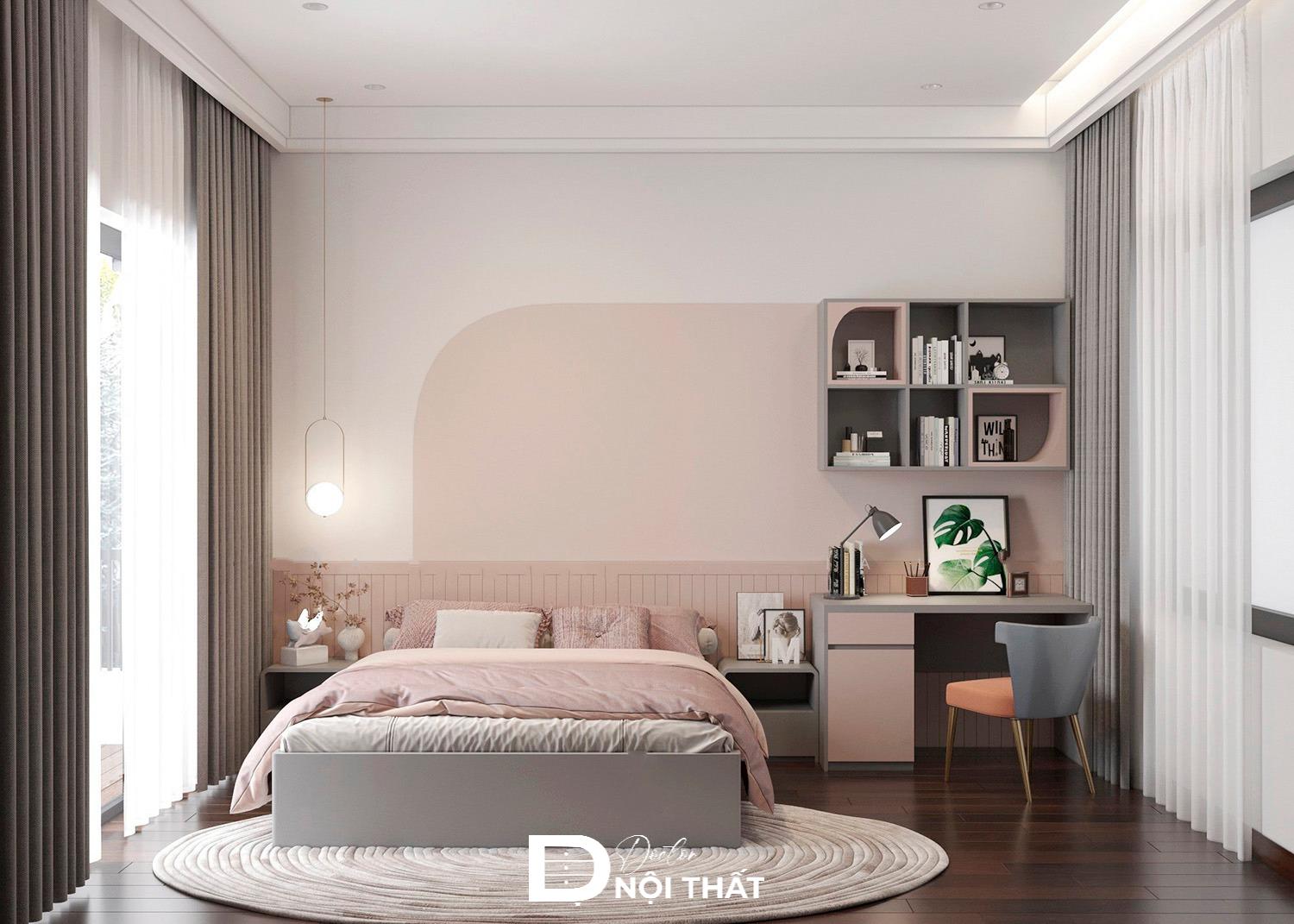 phòng ngủ cho bé gái 15 tuổi