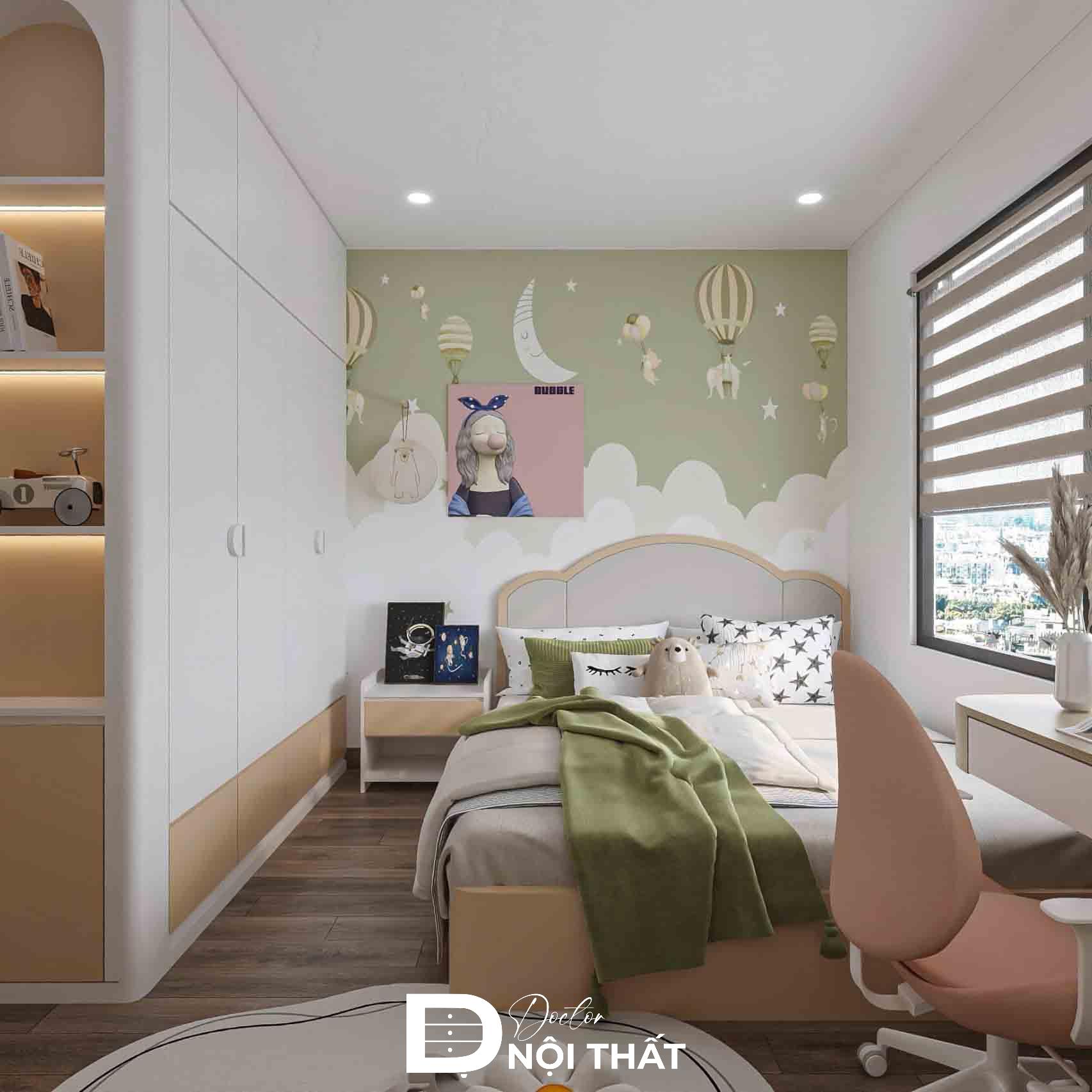 phòng ngủ cho bé gái 15 tuổi