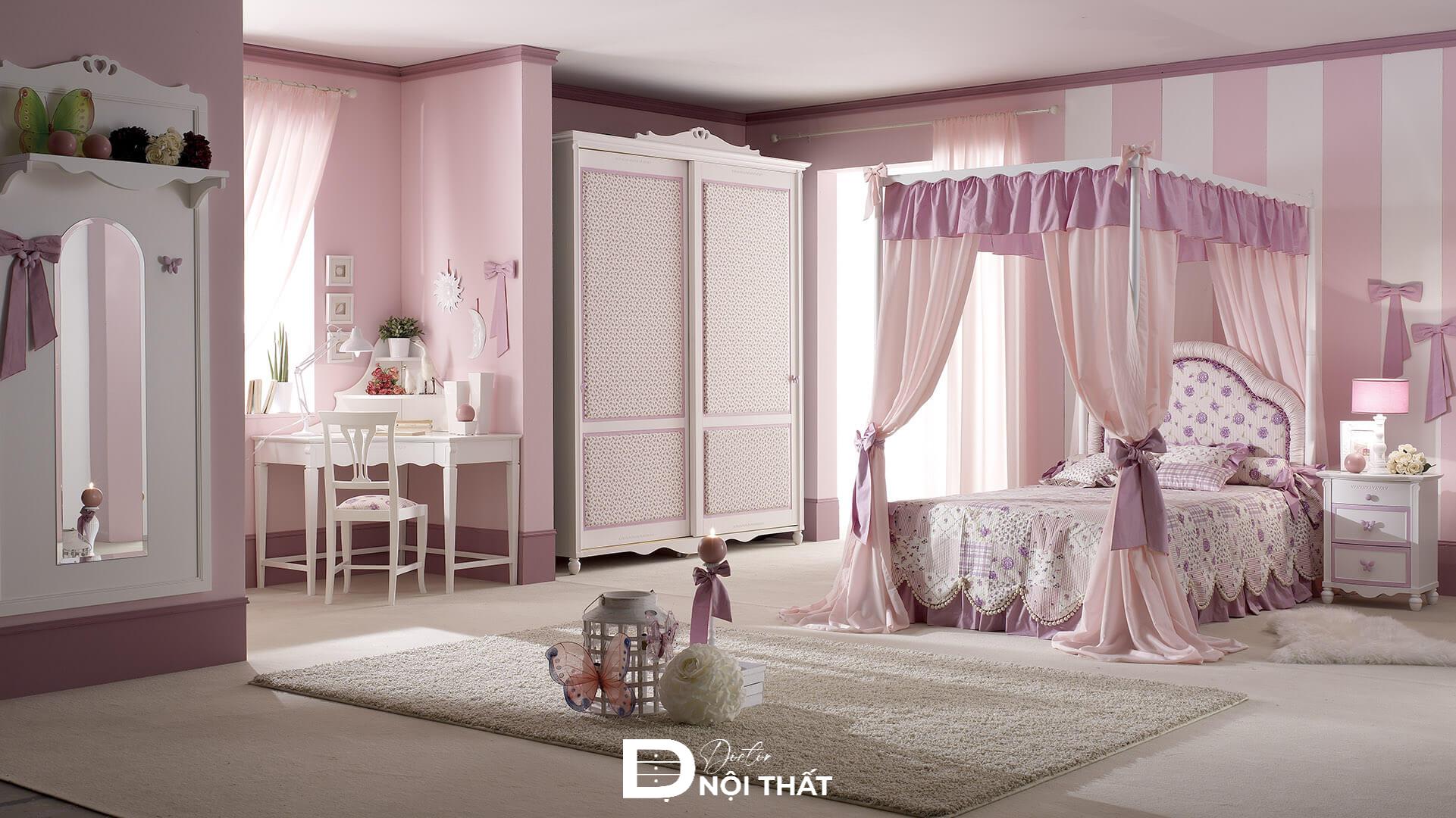 phòng ngủ cho bé gái 15 tuổi