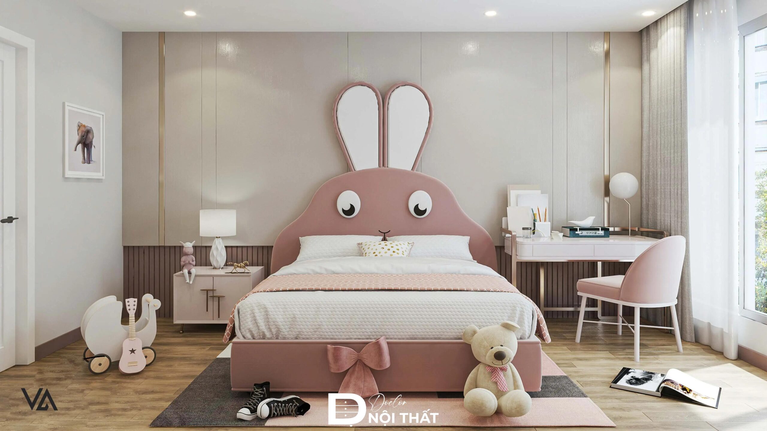 phòng ngủ cho bé gái 15 tuổi