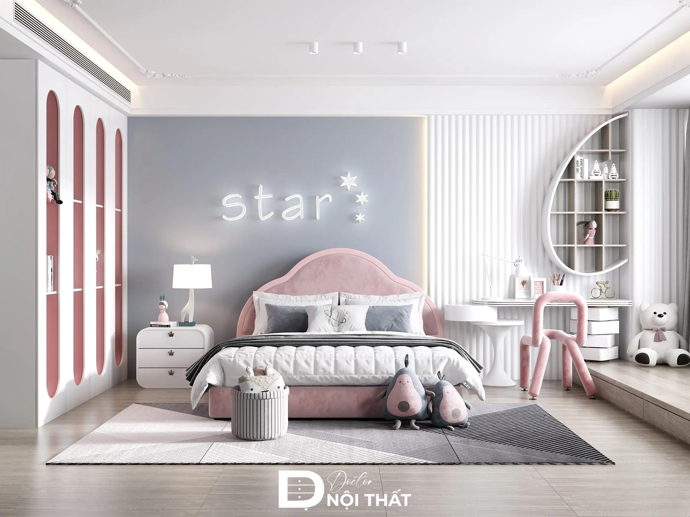 phòng ngủ cho bé gái 15 tuổi