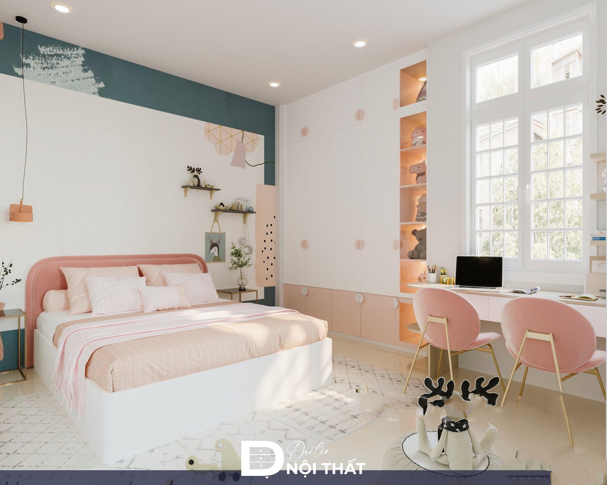 phòng ngủ cho bé gái 15 tuổi