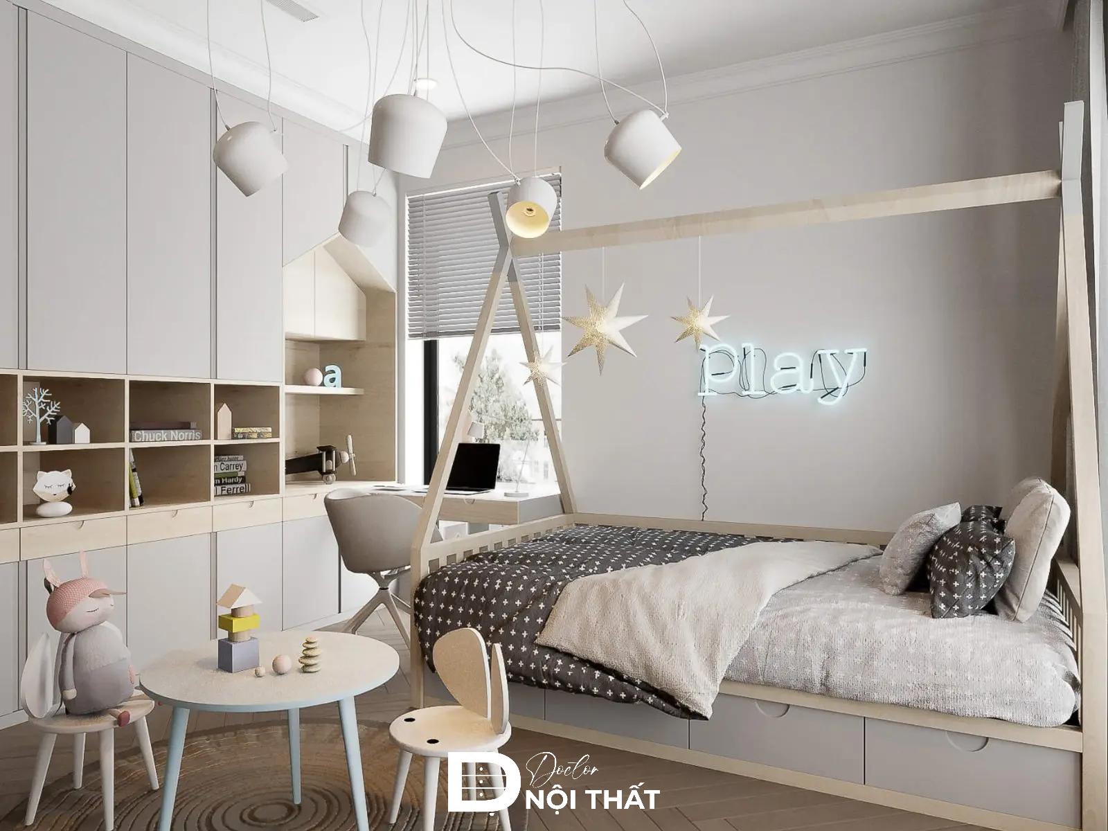 phòng ngủ cho bé gái 15 tuổi