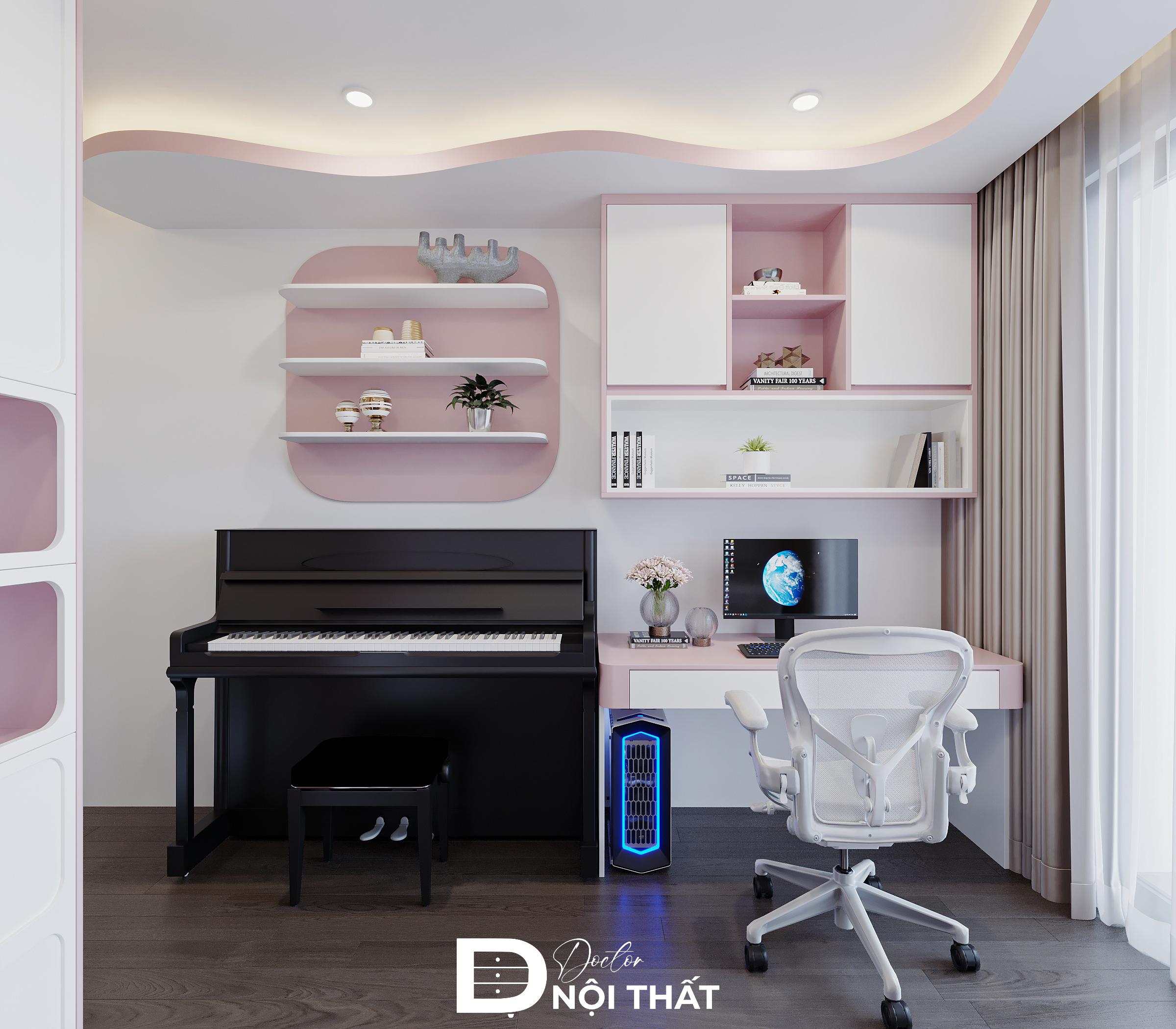 Phòng ngủ đẹp cho bé gái 15 tuổi