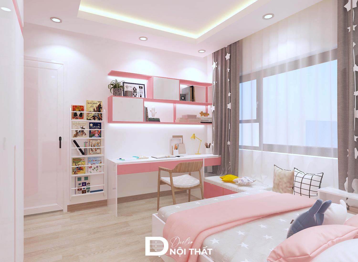 phòng ngủ cho bé gái 15 tuổi