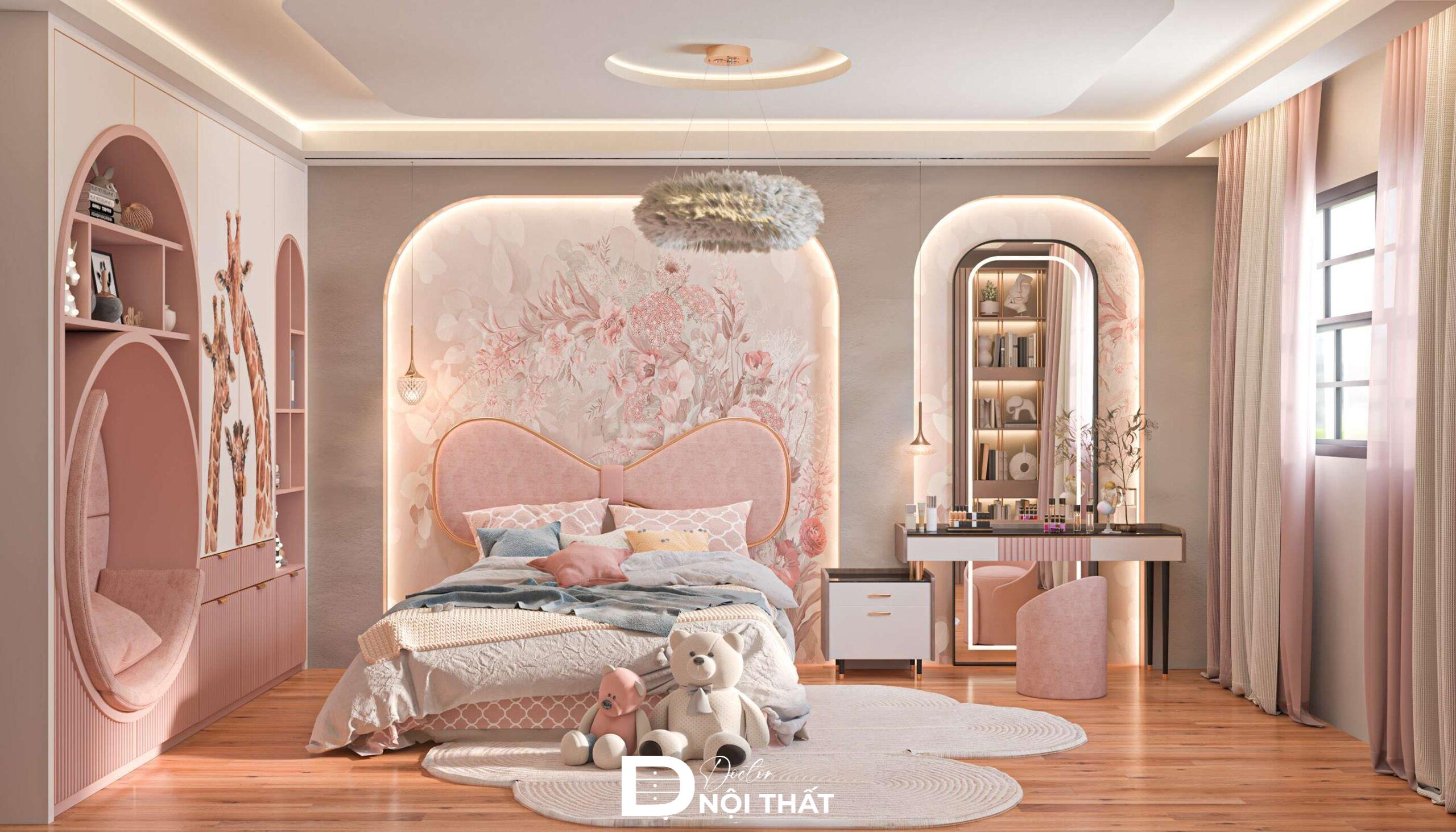 phòng ngủ cho bé gái 15 tuổi