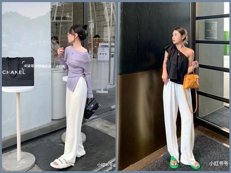 cách phối đồ với quần trắng