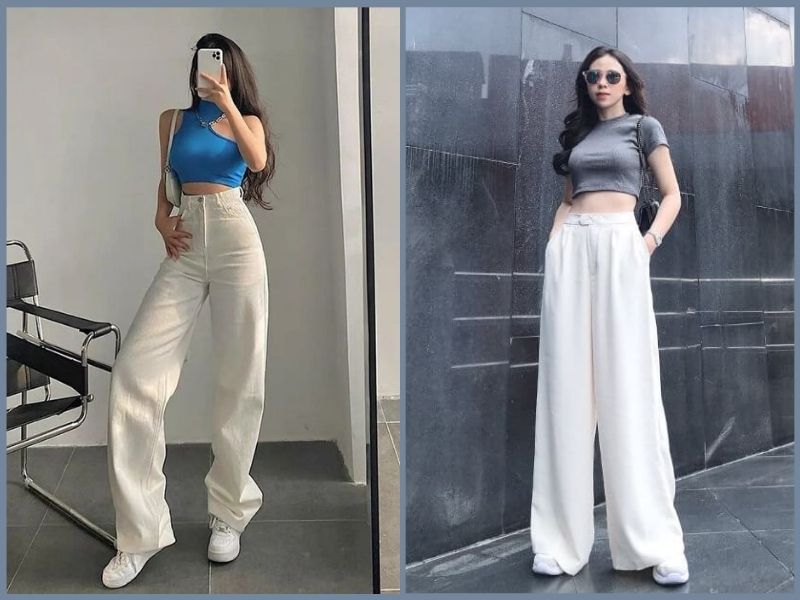 phối quần trắng nữ