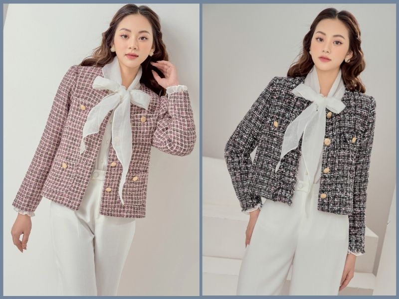 phối đồ với quần trắng nữ