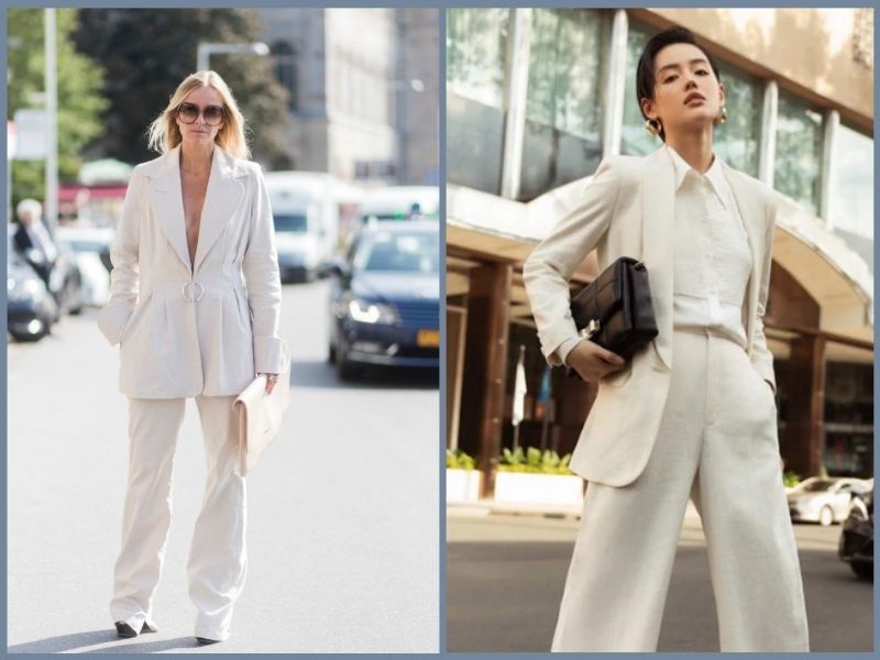 quần trắng kết hợp áo màu gì nữ