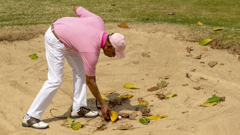 Người chơi có thể loại bỏ vật thể tự nhiên rời ở bất kỳ đâu, trong hoặc ngoài sân mà không bị phạt.