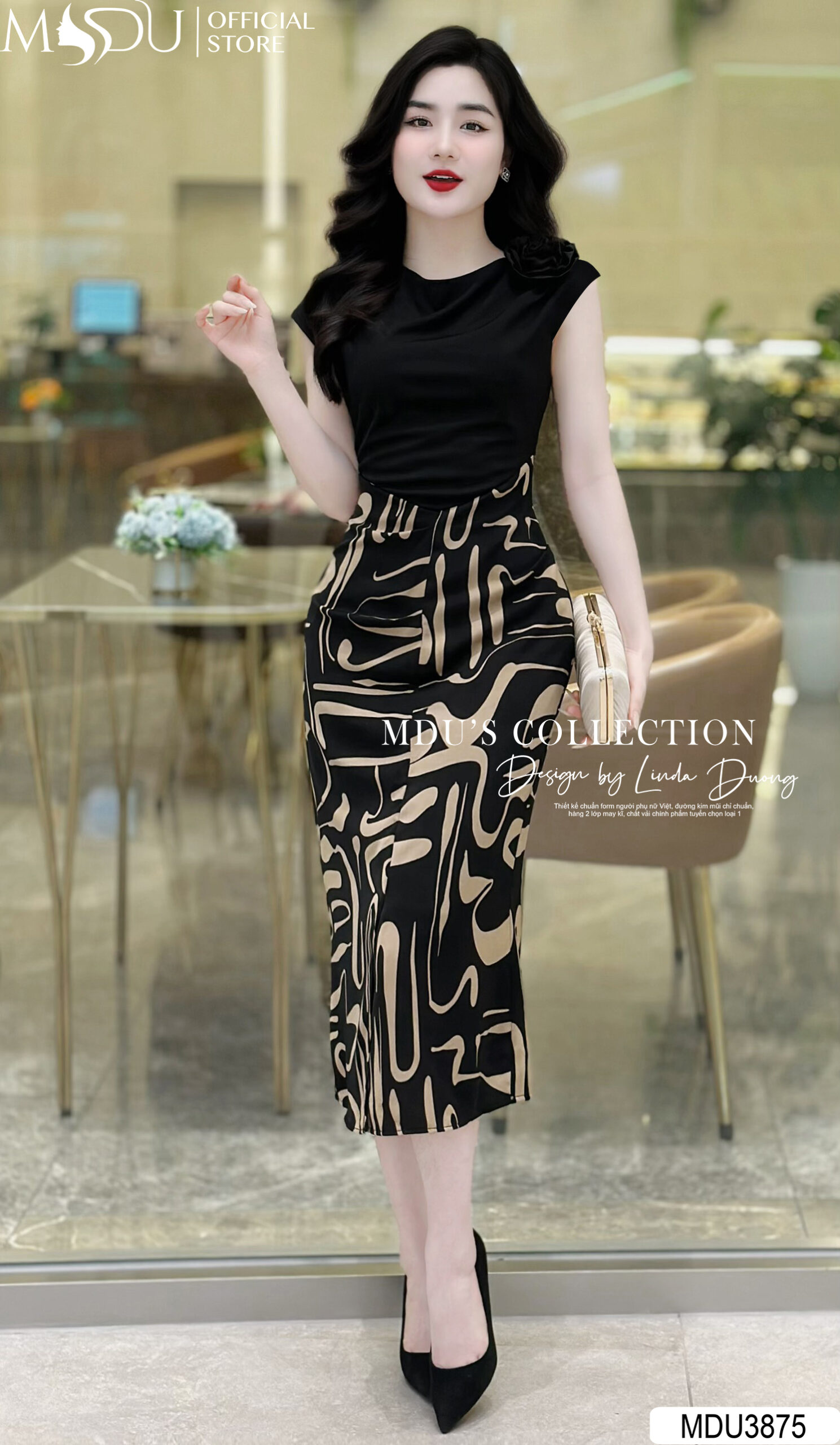 Váy Body Xẻ Tà Cho Người Mũm Mĩm