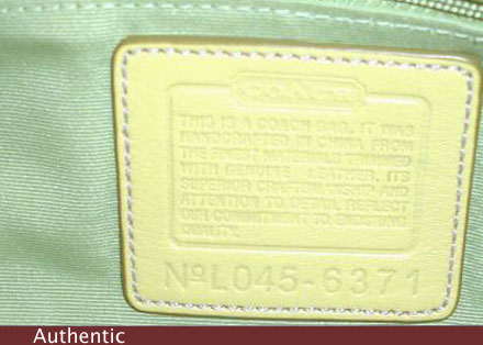Cách nhận biết túi Coach thật - Tiffany Store