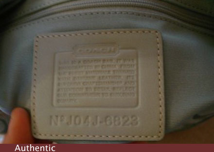 Cách nhận biết túi Coach thật - Tiffany Store