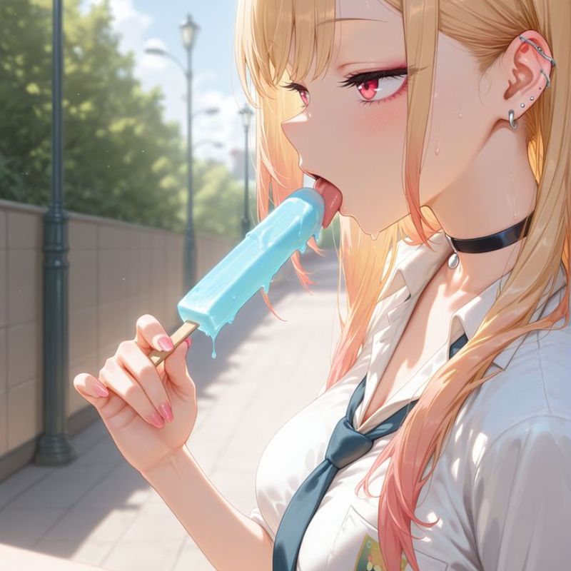 cô gái mút kem sexy