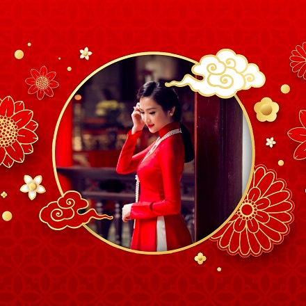 Khung avatar facebook chúc mừng năm mới 2024