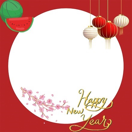 Khung avatar facebook chúc mừng năm mới 2024