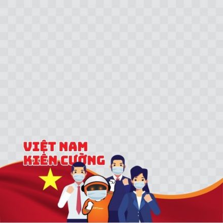 Khung avatar facebook cổ vũ Việt Nam kiên cường
