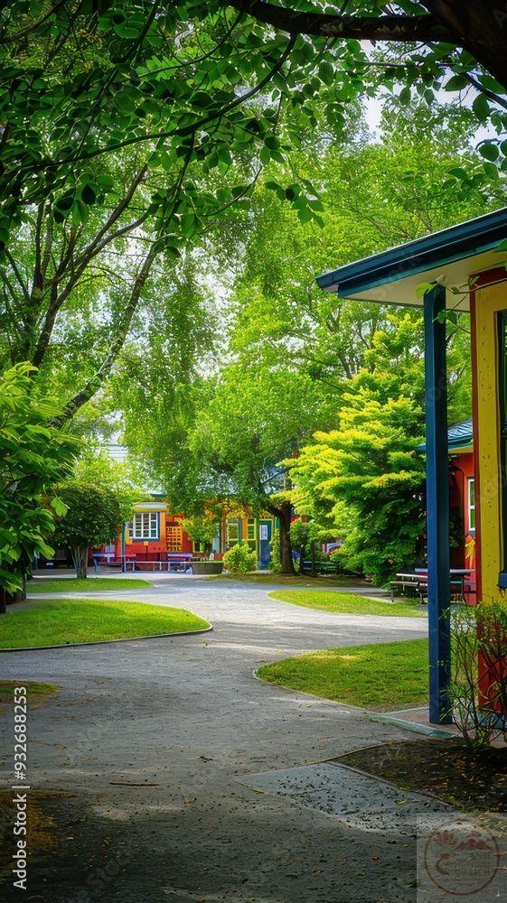 Hình ảnh cây xanh mầm non