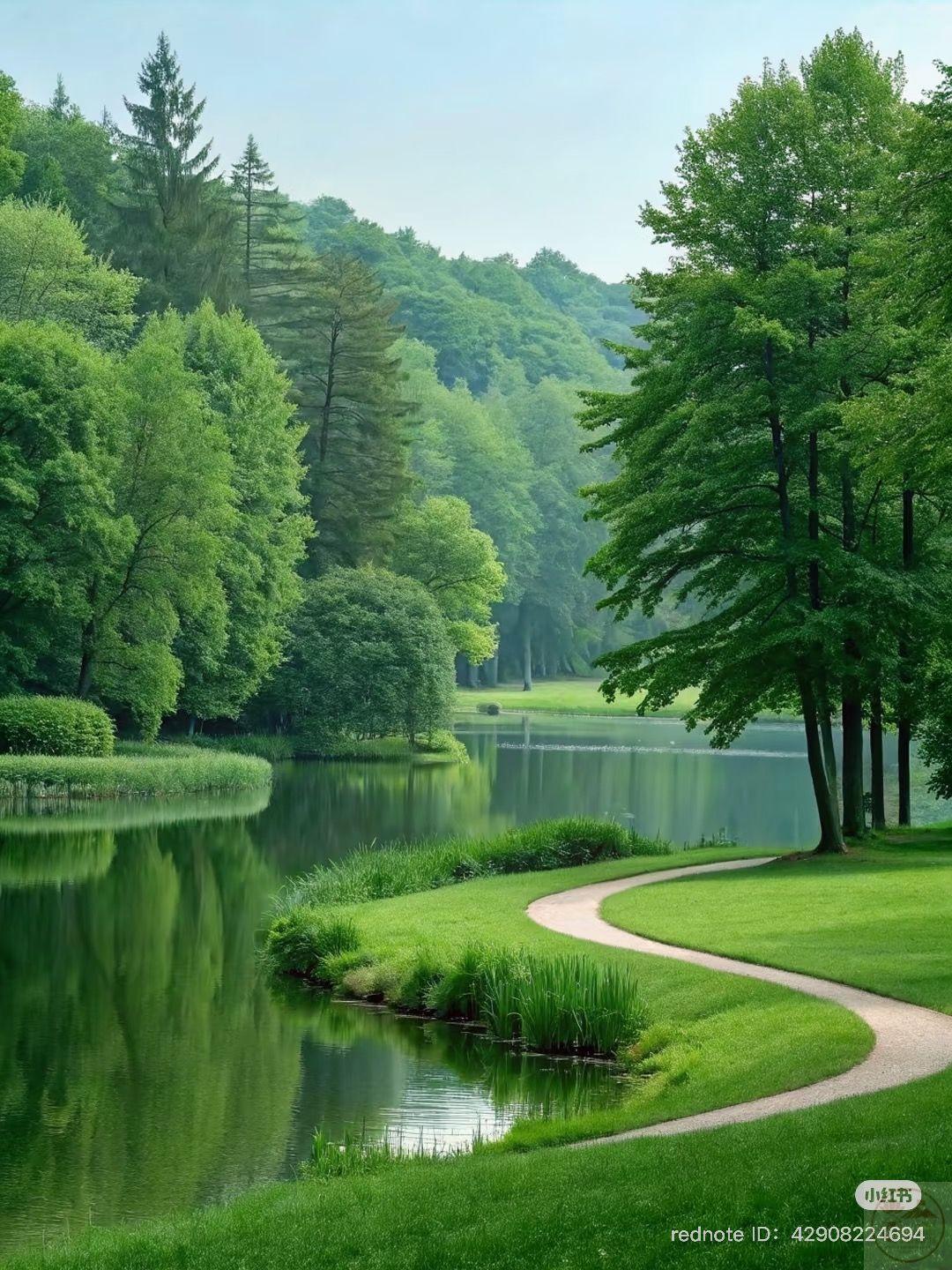 Màu xanh tự nhiên như một lời nhắc về sự cân bằng giản dị