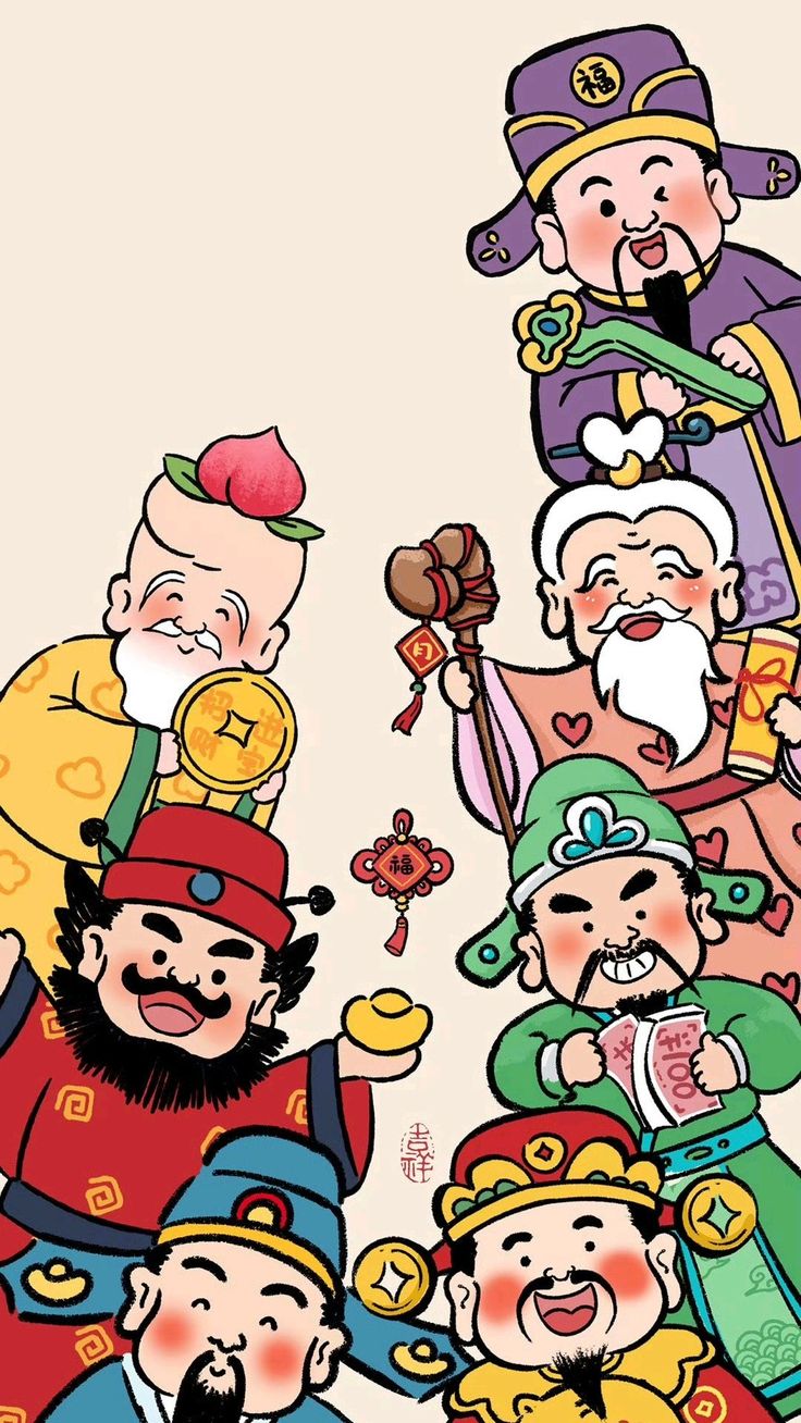 hình nền tết chibi