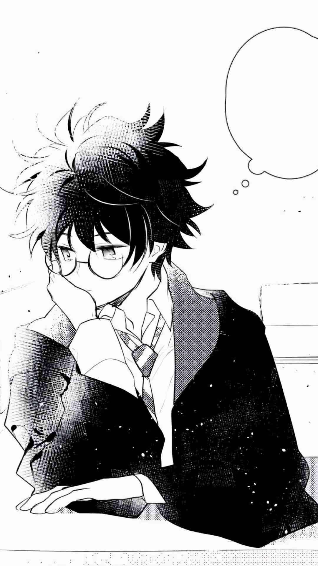 anh anime nam buon den trang 1920px 1080px full hd 14