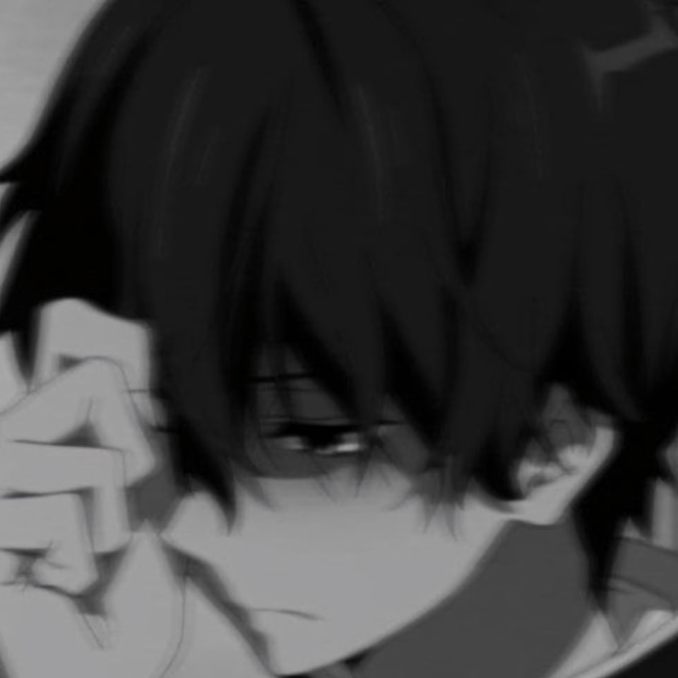 avatar anh anime nam buon den trang 960px 960px avatar 43