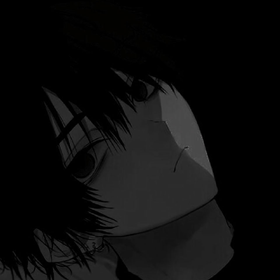 avatar anh anime nam buon den trang 960px 960px avatar 39