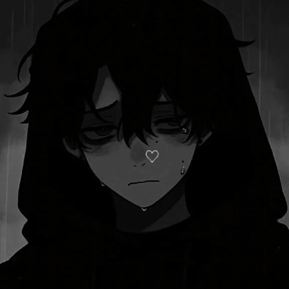 avatar anh anime nam buon den trang 960px 960px avatar 34