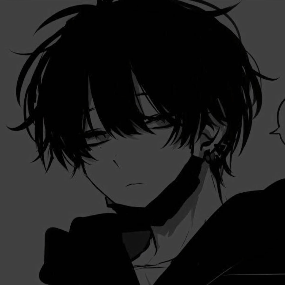 avatar anh anime nam buon den trang 960px 960px avatar 33