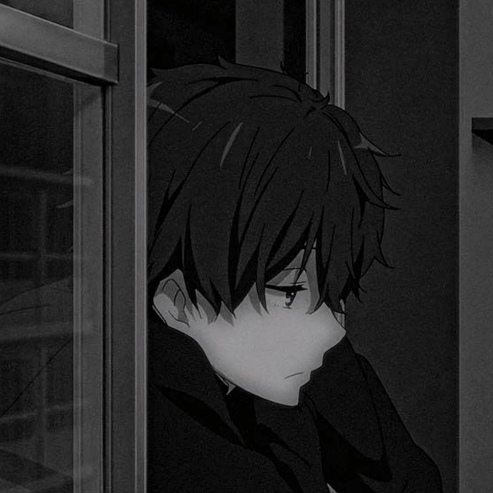 avatar anh anime nam buon den trang 960px 960px avatar 29