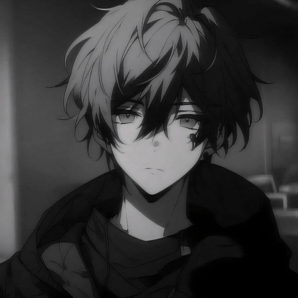 avatar anh anime nam buon den trang 960px 960px avatar 28