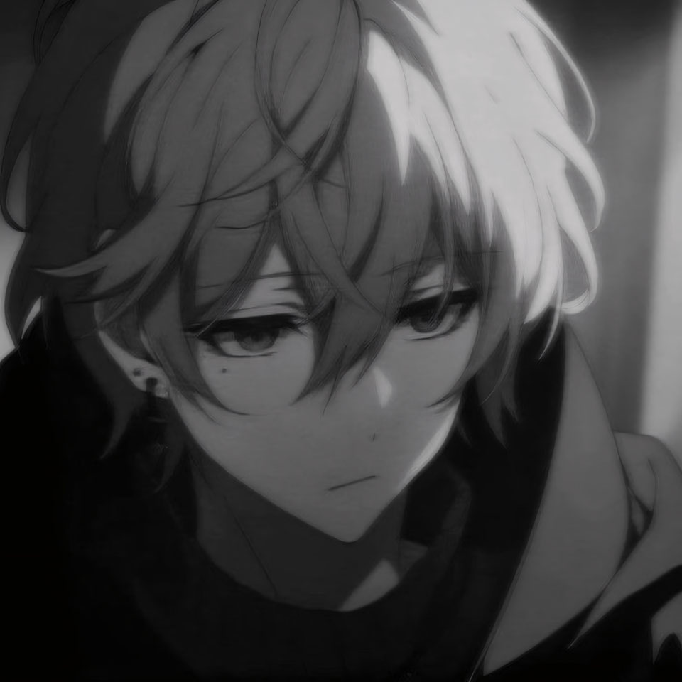 avatar anh anime nam buon den trang 960px 960px avatar 26