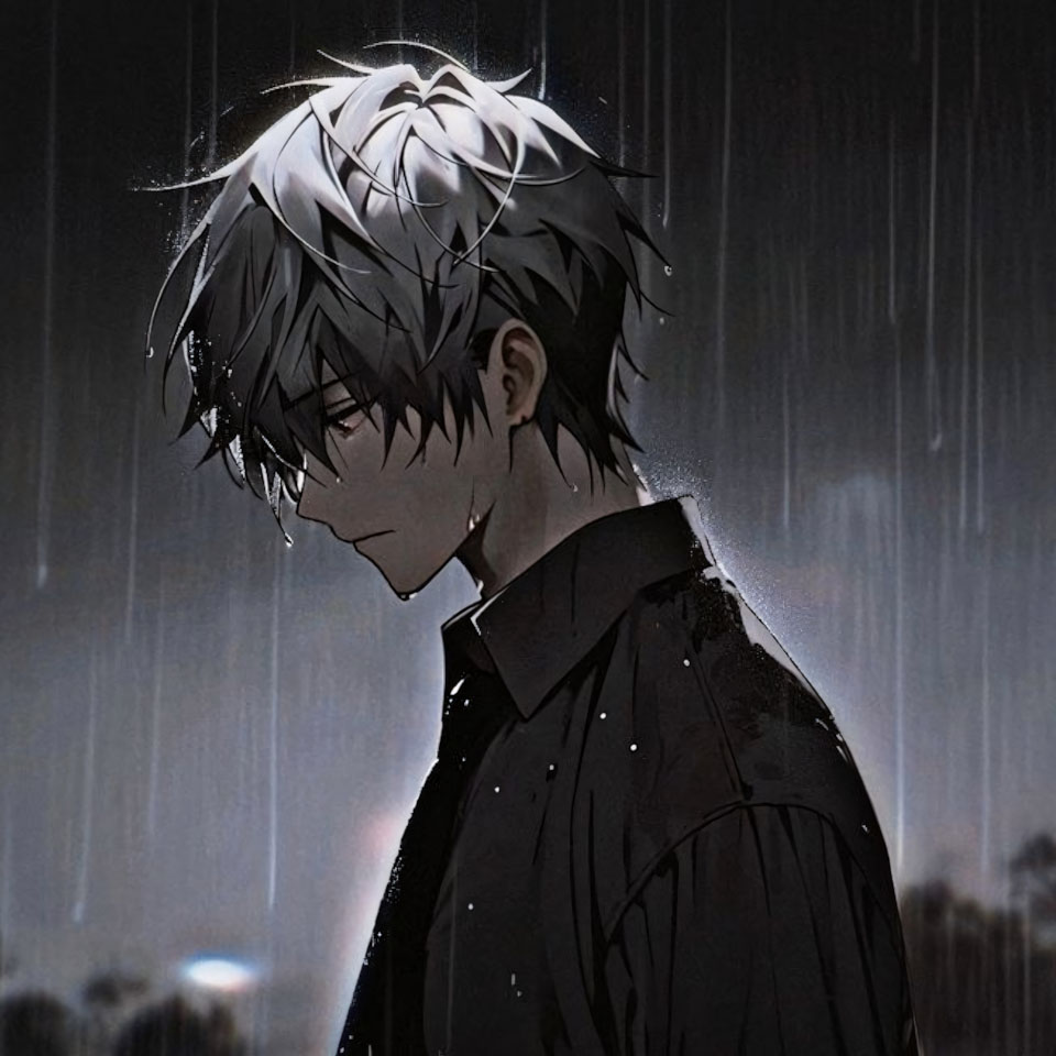 avatar anh anime nam buon den trang 960px 960px avatar 2